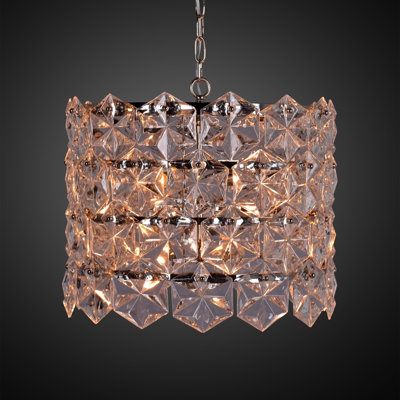 Vergas 6 - Light Glass Chandelier