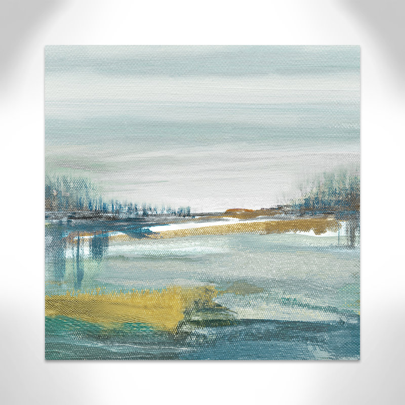 Lewbeach I - Peinture, Toile tendue, H 45 po x l 45 po x P 1,38 po