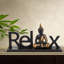 Or antique et noir - Bouddha Pose