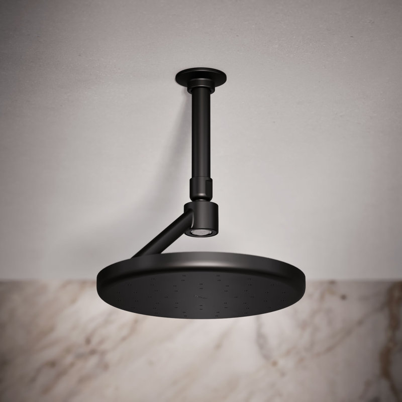 Flood Adjustable Shower Head, Matte Black