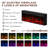 70" Fireplace Tv Stand For Tvs Up To 80" With Storage Cabinets, Entertainment Center With 36" Electric Fireplace, Led Light Tv Consoles For Living Room, Farmhouse Media Console Table, Crystals-1936693436