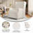 Jillean Upholstered Wingback Manual Rocking Glider Recliner Chair with 360° Swivel-1531251134