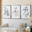 Harlequin Botanical I - Toile tendue avec châssis sur mesure - 3 pièces-416042719-416042707