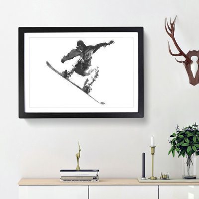 The Snowboarder - Picture Frame Painting Print