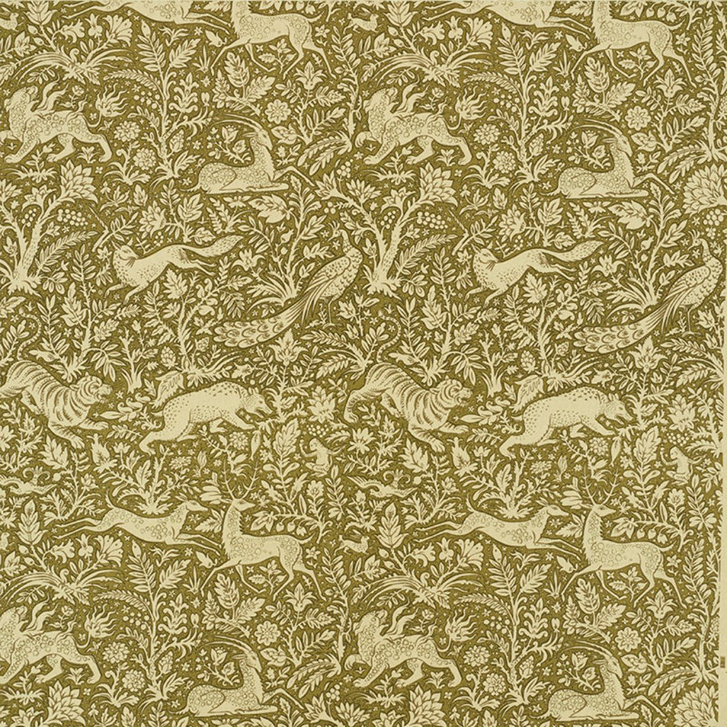 Khan's Park Fabric, Khaki Olive