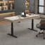 Bureau réglable électrique 70,87 "beige moderne et minimaliste-129227879