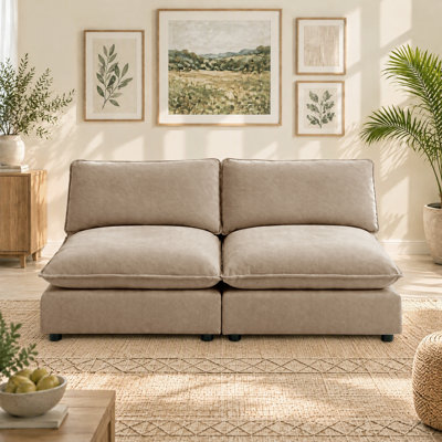 Heffernan 2 Piece 67'' Armless Modular Sofa