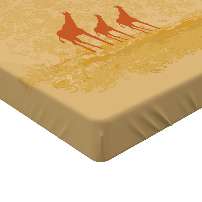 Giraffe Microfiber Fitted Sheet, Full Fitted Sheet