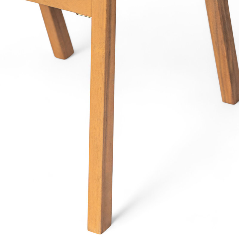 Chaises d'extérieur en filet beige: cadre solide pour le salon en bois 2 et siège confortable, Beige