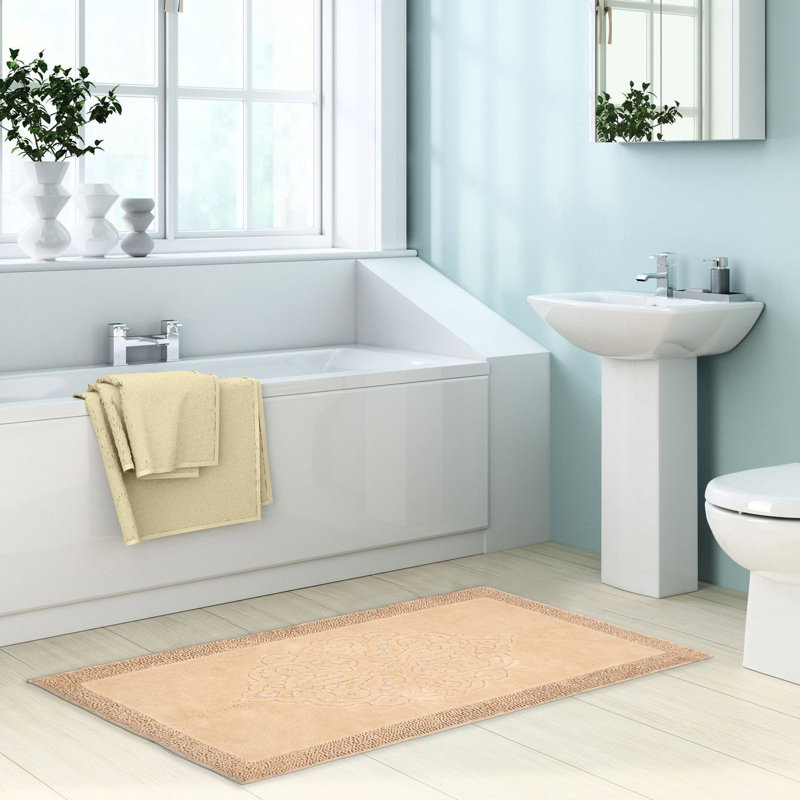 Tapis de bain Carnahagh, Brun clair