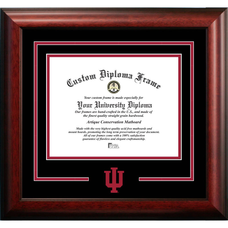 Cadre diplôme en boisson indiana hoosiers NCAA