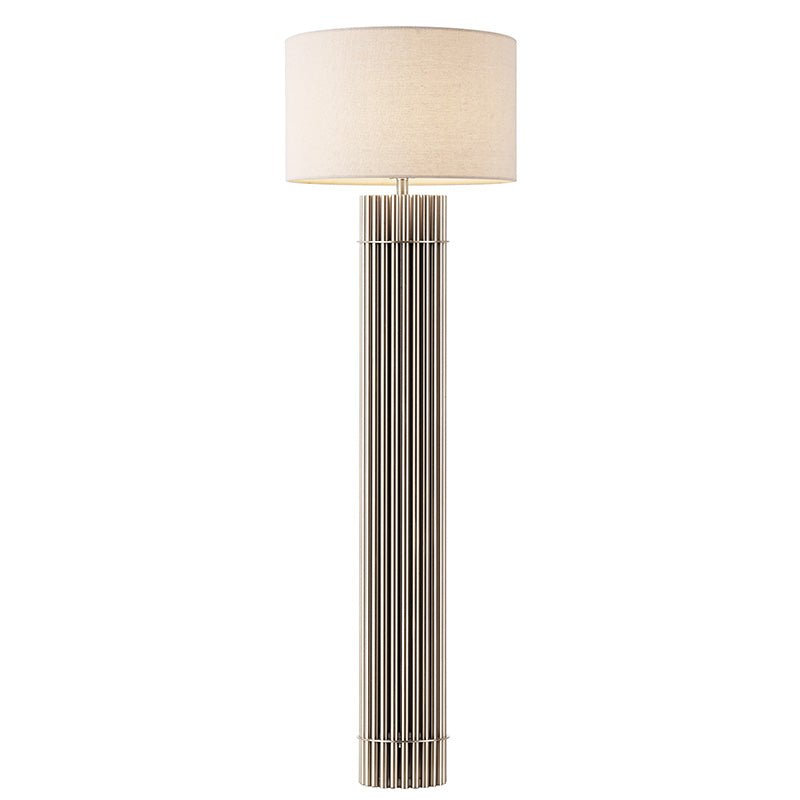 Lampe sur pied en chrome Caliza, Chrome