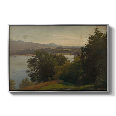 View of the Mondsee, 1870-Hans Gude-Framed Gallery Wrapped Canvas