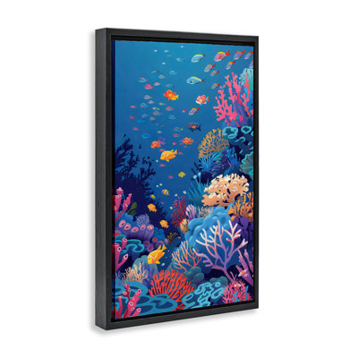 Cadre flottant Tropic Life Coral Reef, design par LSR Design Studio
