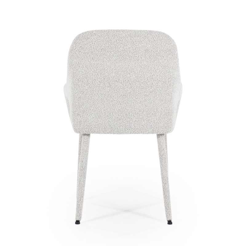 Dining Chair Upholstered Arm Chair, Beige