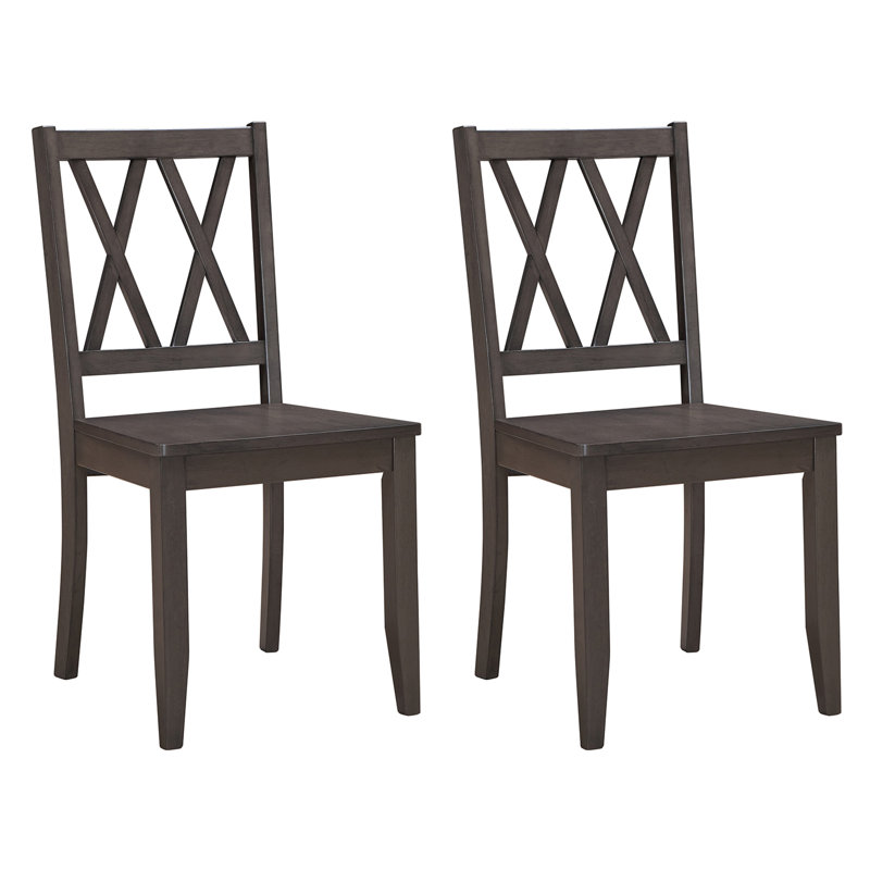 Chaises de salle à manger modernes et élégantes avec dossier haut géométrique, Gris
