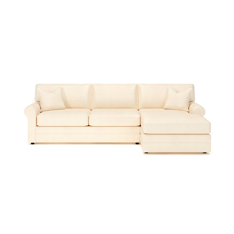 Charlie 2-Piece Sofa With Chaise Sectional, Cruise Adrift, Bayou Natural