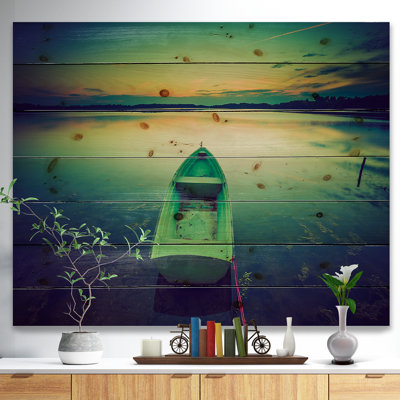 «Boat at Sunset», reproduction