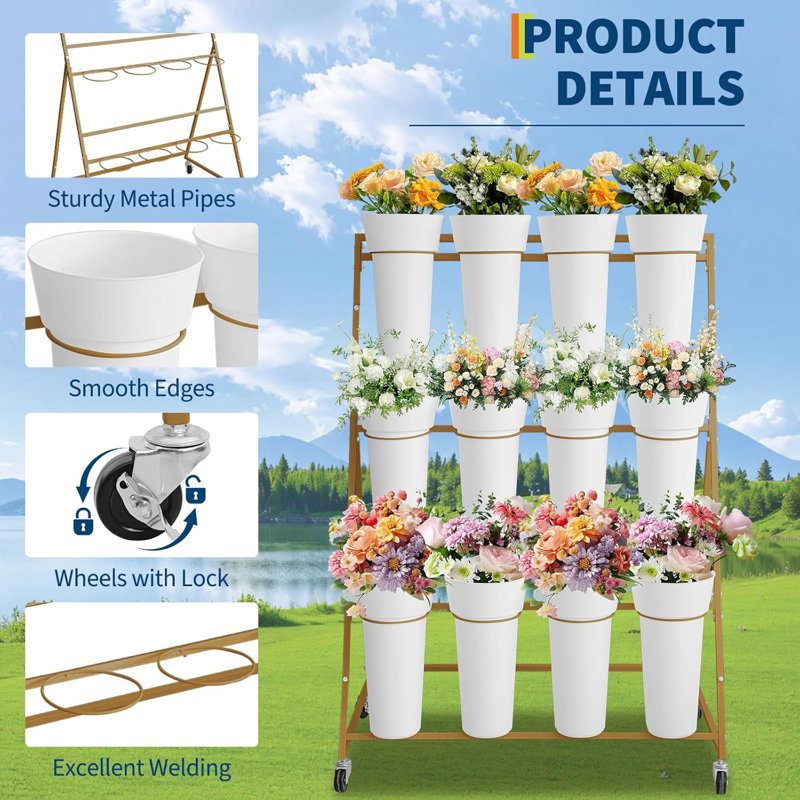 Plant Stand, Gold