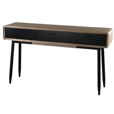 Huck 140cm Solid Wood Top Console Table