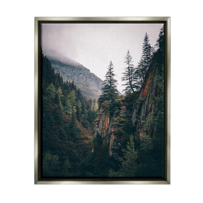 Bb-107-Floater Rustic Mountain Landscape, reproduction d'art sur toile
