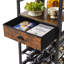 16 Bottle Wine Bottle & Glass Rack