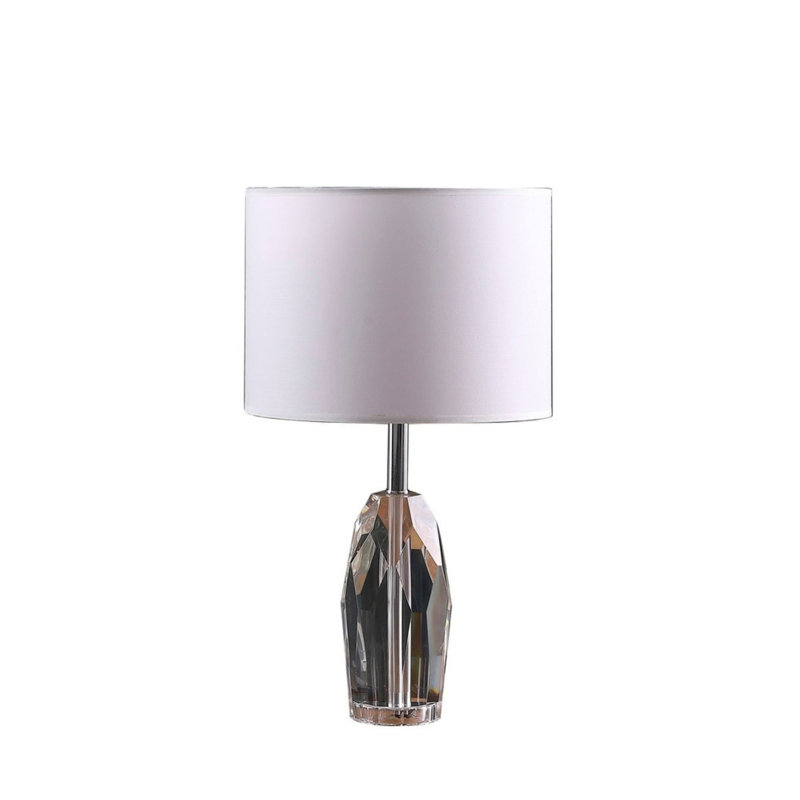 Lampe de table prisme en cristal 19 po Dodecahedron