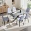 Ensemble de salle à manger à piédestal extensible avec chaises-1011567434-1011567430-1011567432