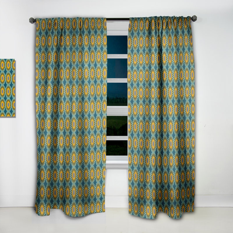 Rideau en lin / polyester, L 52 po x L 120 po