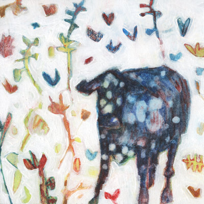 Moona II by Sue Jachimiec - Wrapped Canvas Painting