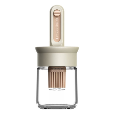 Water Bottle Telescopic Oil Brush Oil Bottle Integrated Glass Kitchen Household High Temperature  Food Grade  Brush Baking Barbecue Brush