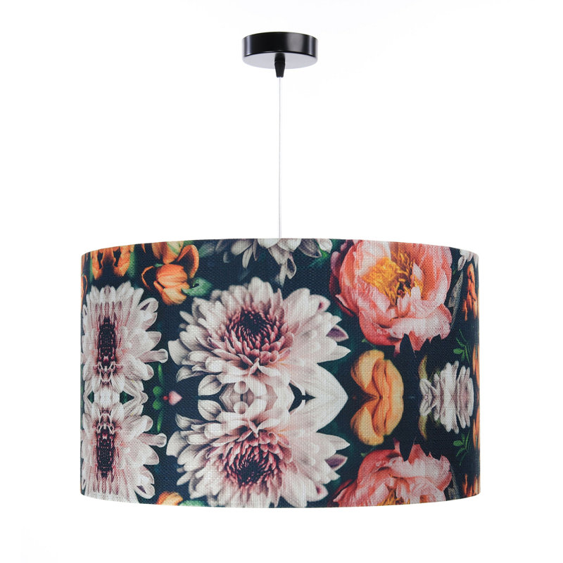 Bystrom 1 - Light Copper Drum Pendant, 112cm H x 50cm W x 50cm D