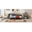 Upholstered Daybed With Headboard And Armrest, Support Legs-1383480594-1383480604