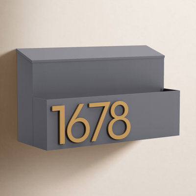 The Garden Wall Mounted Steel Mailbox