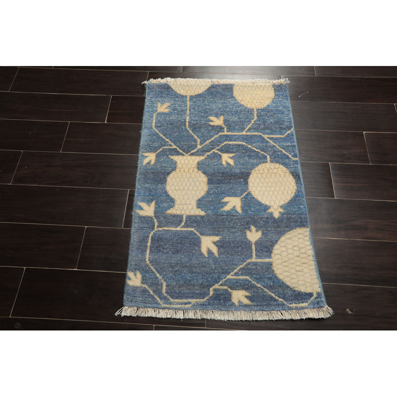 Tapis en laine noué à la main afghan Oushak 2 x 3, Rectangulaire 2 pi x 3 pi
