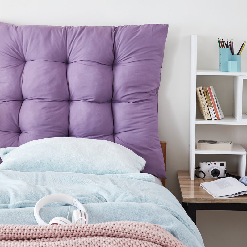 Rainha - Coussin de dossier capitonné Puffy, Mauve