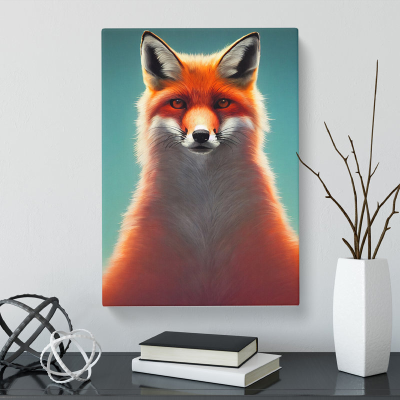 Fox Portrait Vol.1 - Wrapped Canvas, 76cm H x 50cm W x 3cm D