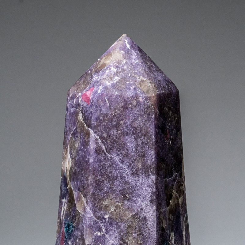 Genuine Polished Lepidolite Point from Madagascar (1.9 Lbs)