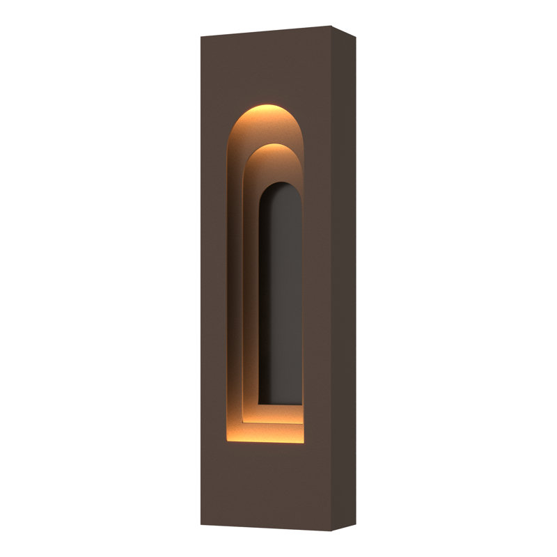 Procession Arch Aluminum Outdoor Flush Mount, 27.5" H x 8" W x 3.9" D, Coastal Bronze, Coastal White