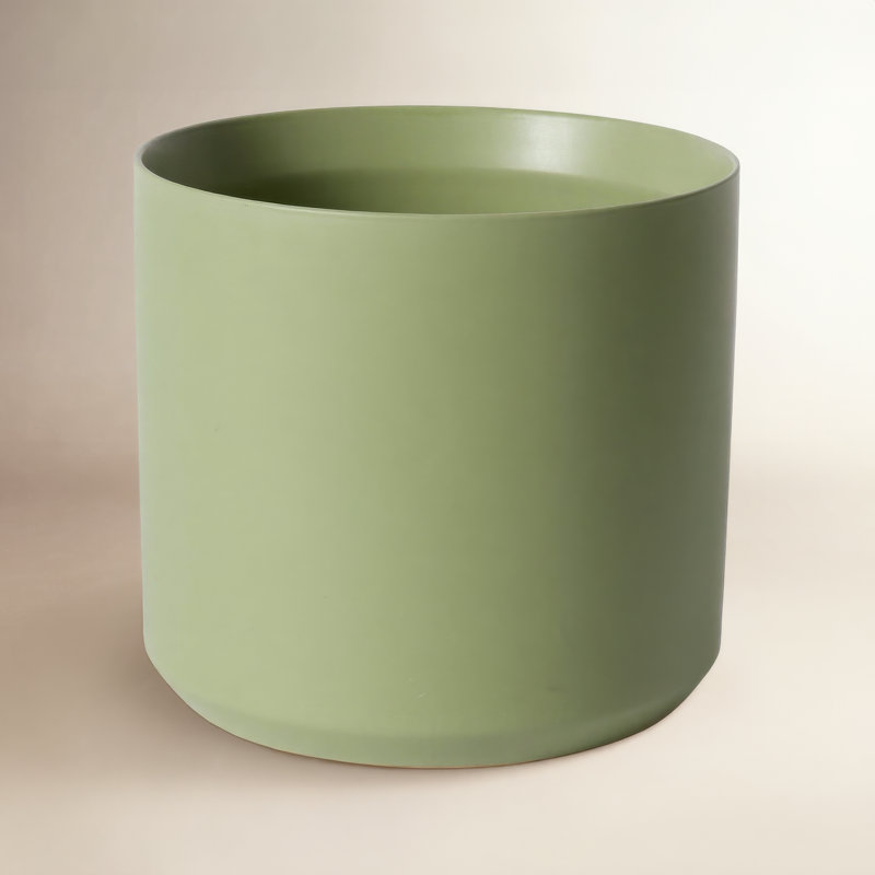 Parsons Handmade Ceramic Pot Planter, Green