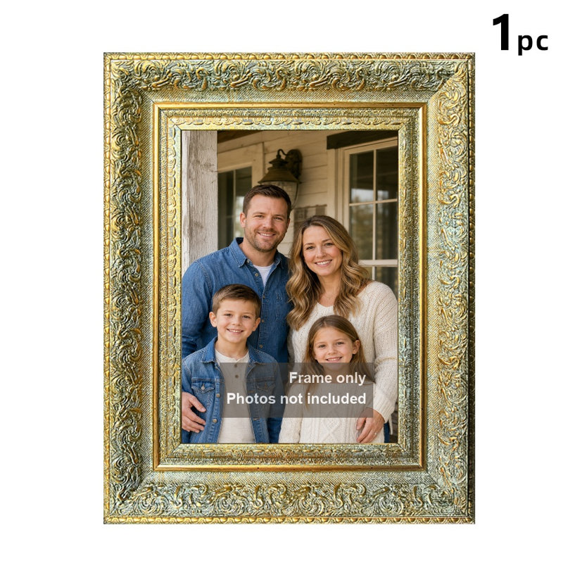 Cadre photo polyvalent or antique 1 pièce 8 po x 10 po avec table ou mur, Or antique, 1, 8'' W x 10'' H