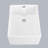 White Ceramic Single Bowl Sink 23.6"X18" - , Easy To Clean, Modern Look 23.6" L X 18" W Stain-, Practical For Kitchen