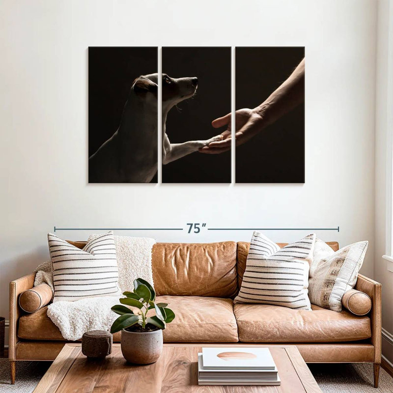 Dog Handshake, 36" H x 57" W