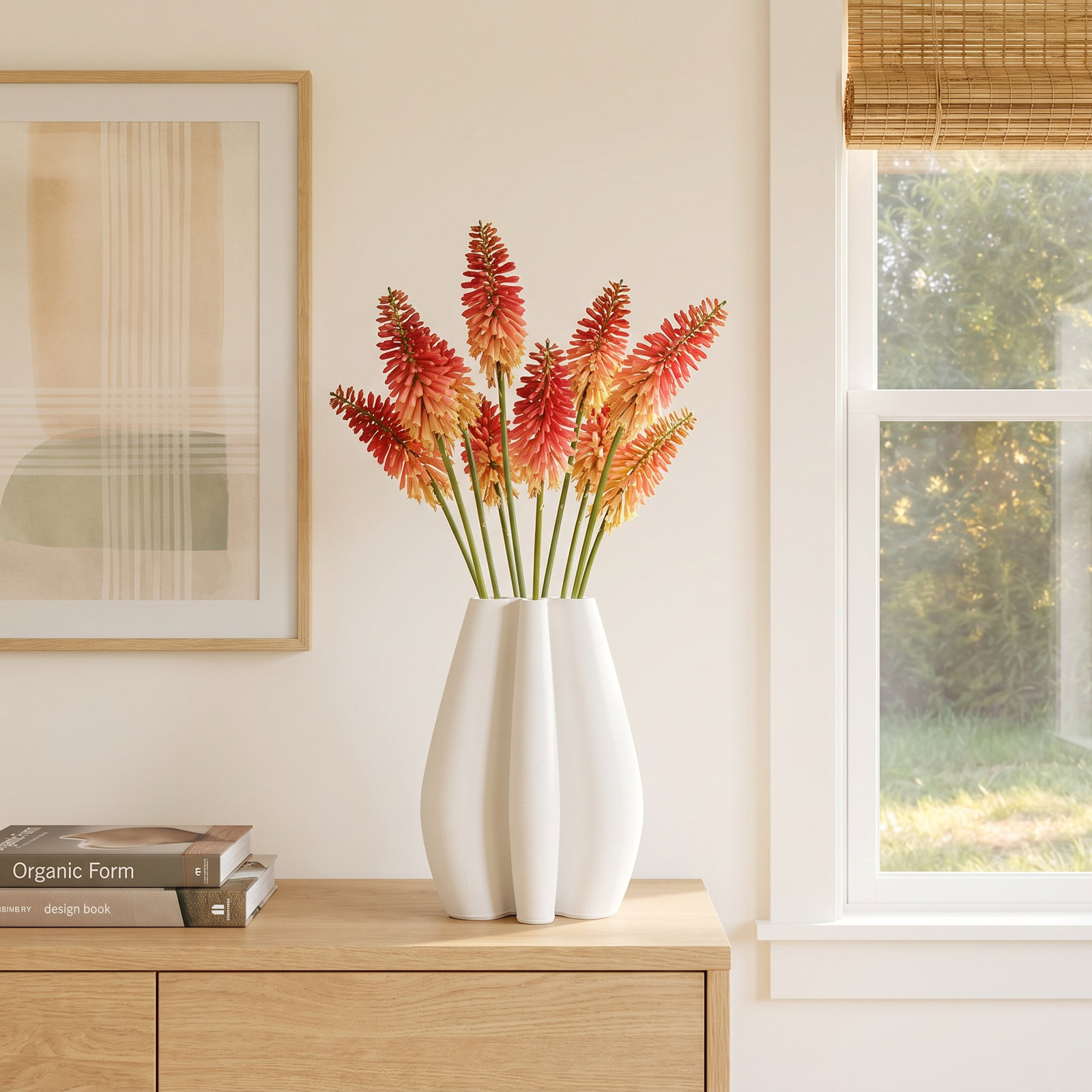 Bonnie Table Vase, 9.3" H x 6.2" W x 6.2" D