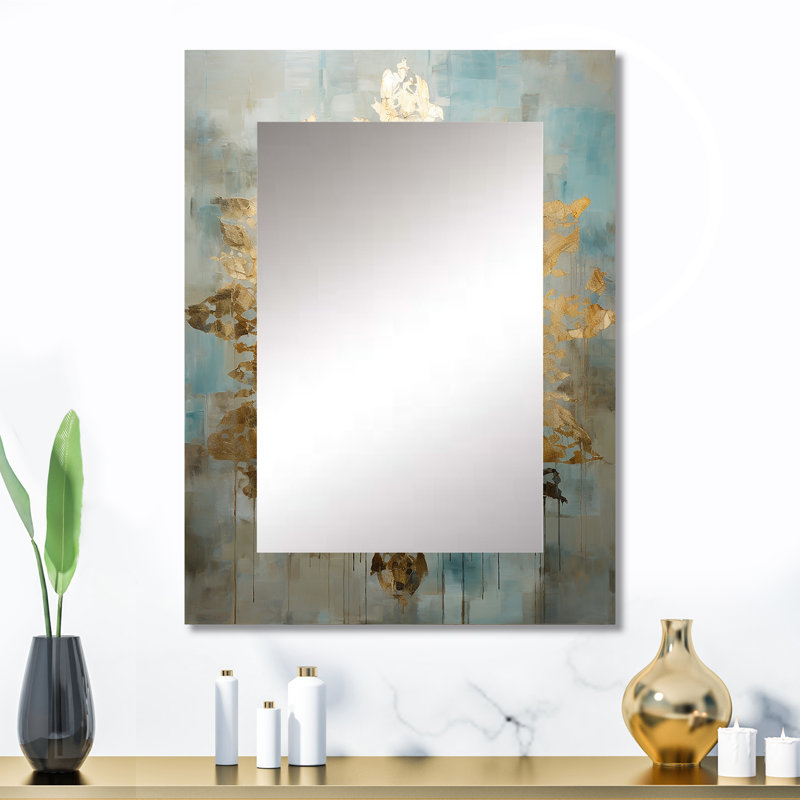 Zen Meditation Position I - Meditation Decorative Wall Mirror, Traditional Mirror, Printed Metal Art, 32" x 24"