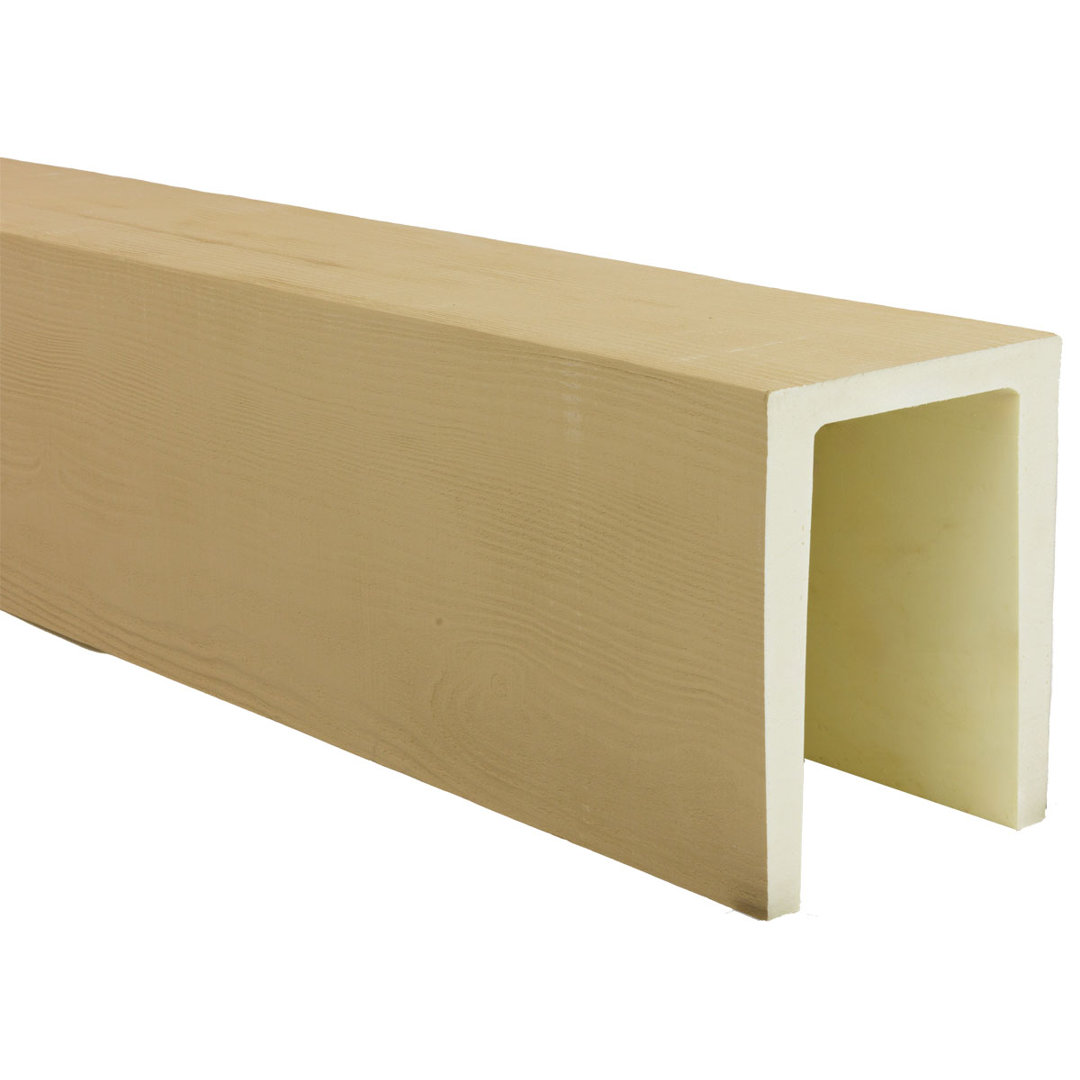 Heritage Timber Rustic Sawn Faux Wood 3-Sided Beam (U-Beam) Ekena Millwork 