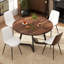 47.2 Round Dining Table Set with PU Leather Chairs-1753715764-1753715766