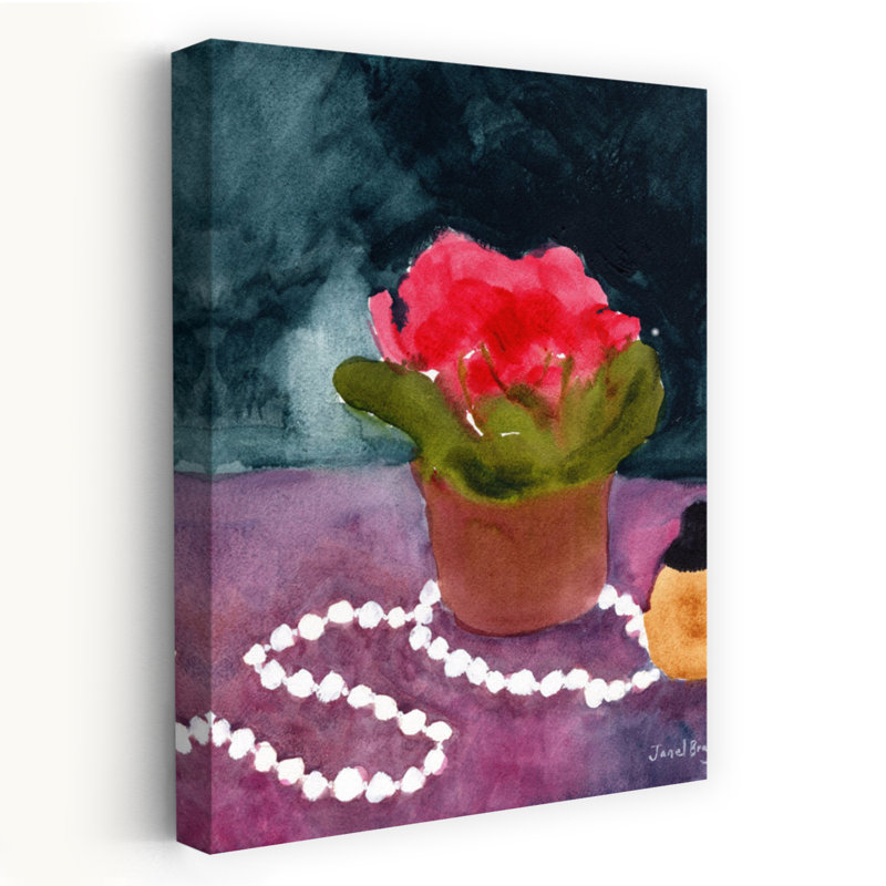 Contemporary Art Contemporary Plant Wall Art by Janel Bragg - Wrapped Canvas Print, 60.96 cm H x 40.64 cm W
