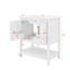 Meuble-lavabo de 30 pouces avec lavabo en céramique et rangement flexible-123658170