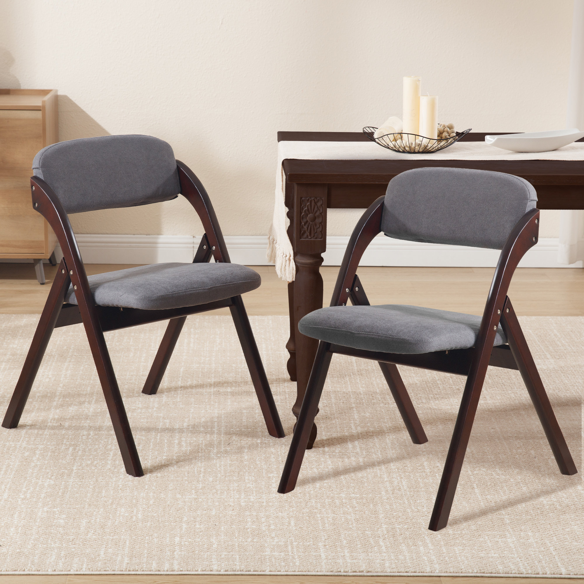 Upholstered Padded Stackable Folding Chair | Wayfair